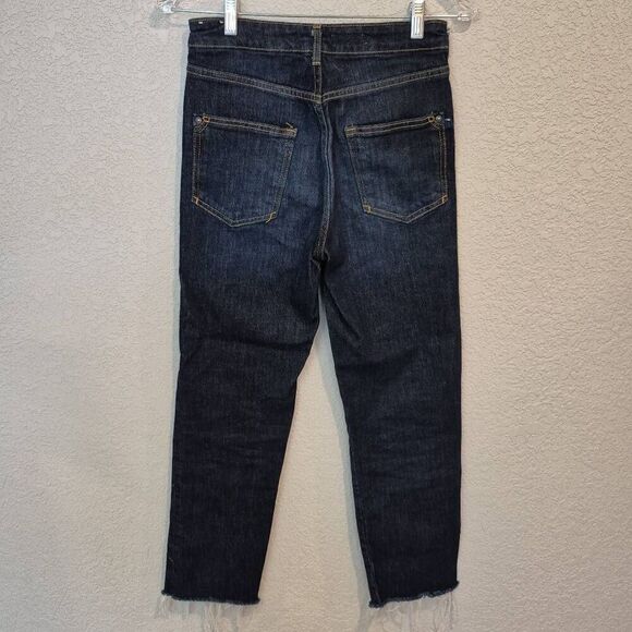 Pilcro Women's Straight Jeans Blue Ankle Size 26 - Picture 2 of 6